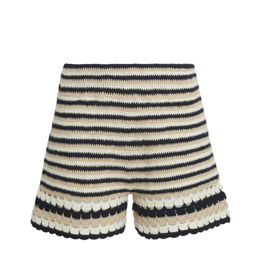 LARA MULTI STRIPE CROCHET SHORT