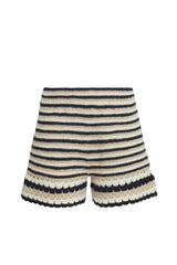 LARA MULTI STRIPE CROCHET SHORT