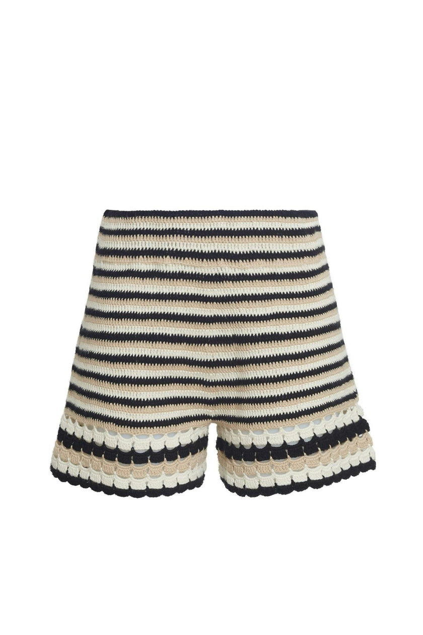 LARA STRIPE CROCHET SHORT | Two Left!