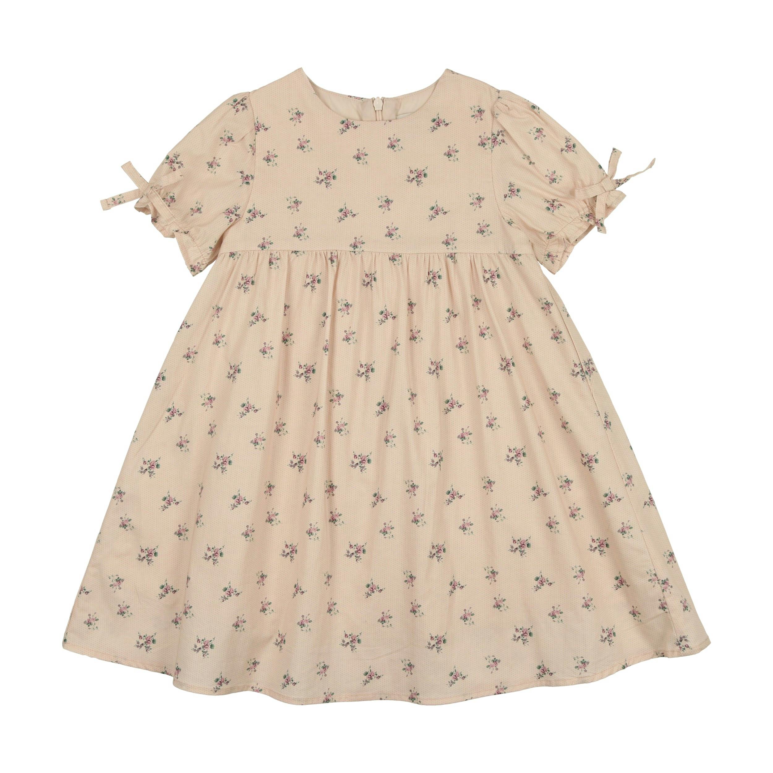 Rose Dot Short Sleeve Dress