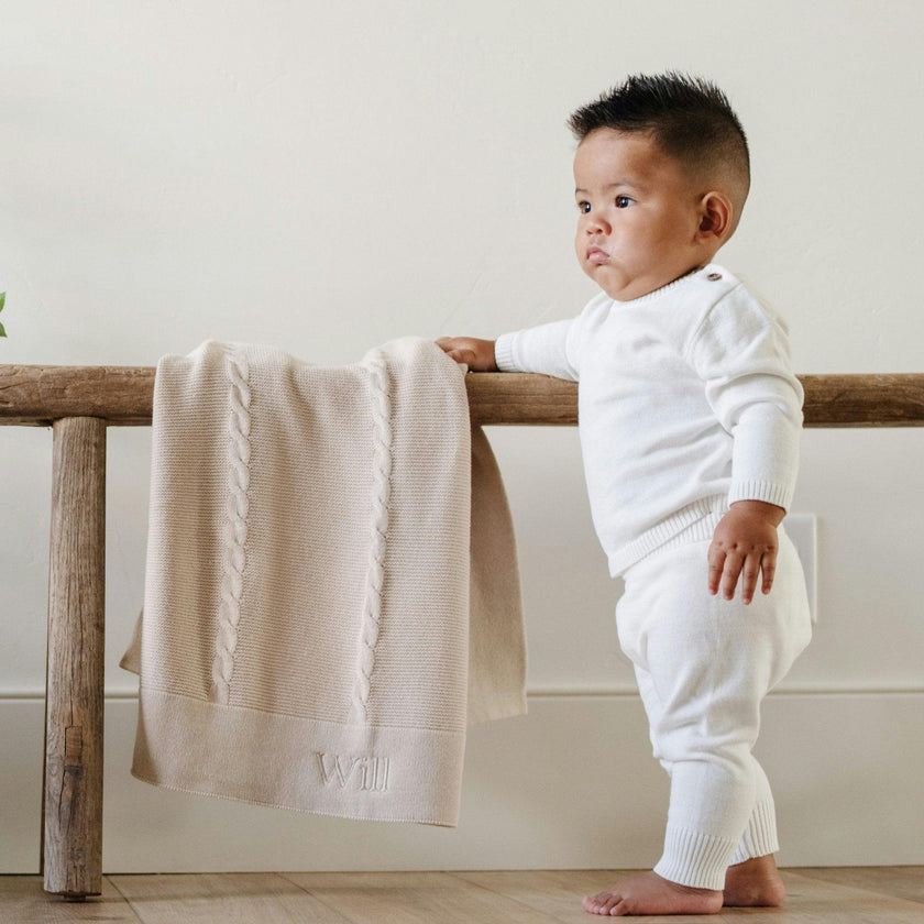HEIRLOOM COTTON KNIT RECEIVING BLANKETS