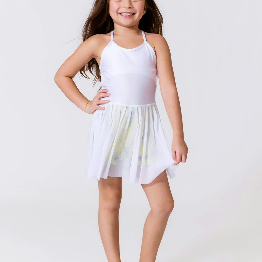 Girls Tennis Dress in Tennis Ball