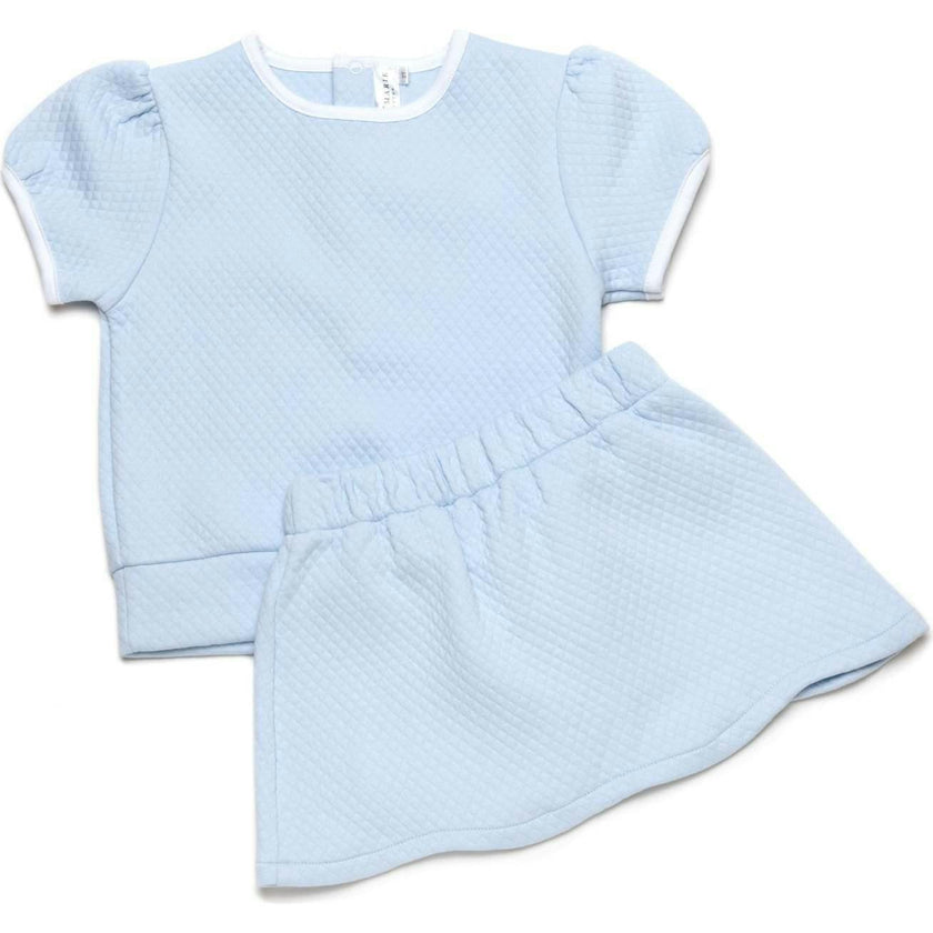 Diamond Quilt Pima Skirt Set