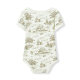 Country Toile Luxe Stretch Short Sleeve One Piece
