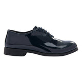 Navy Closed Lace Dress Shoes