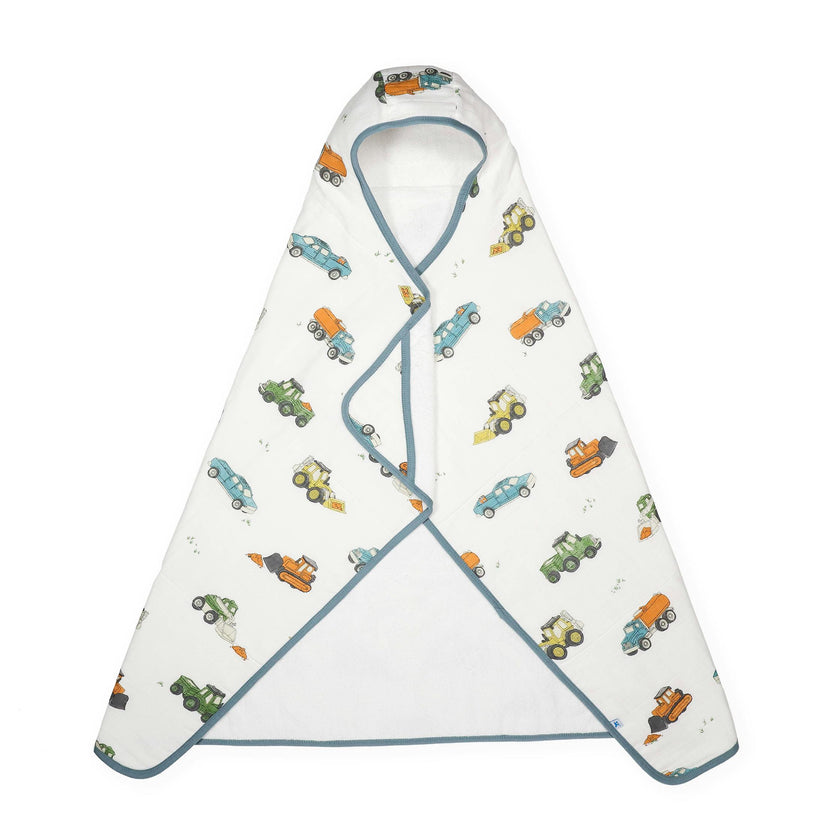 Toddler Hooded Towel - Work Trucks