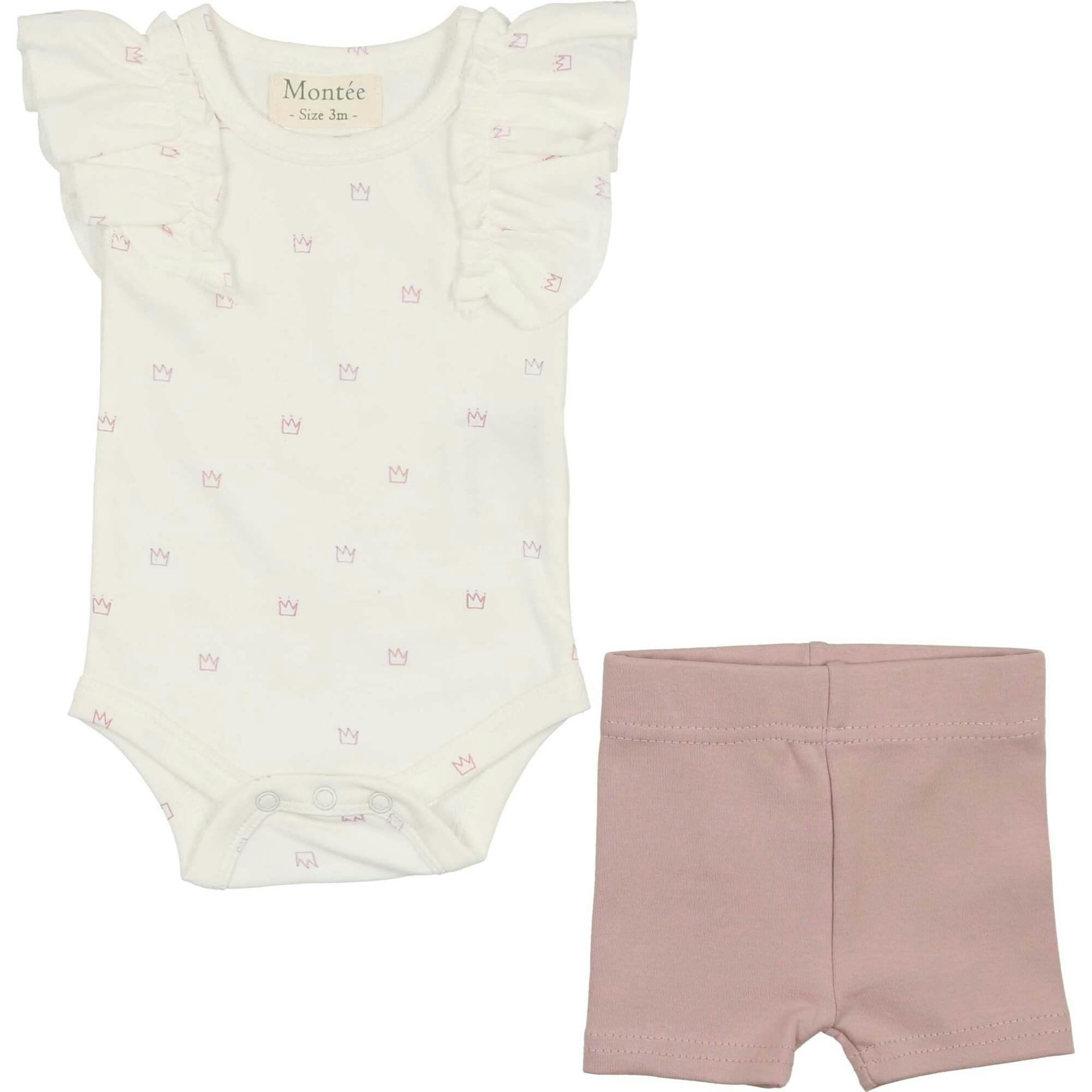 Ruffle Onesie & Short Set
