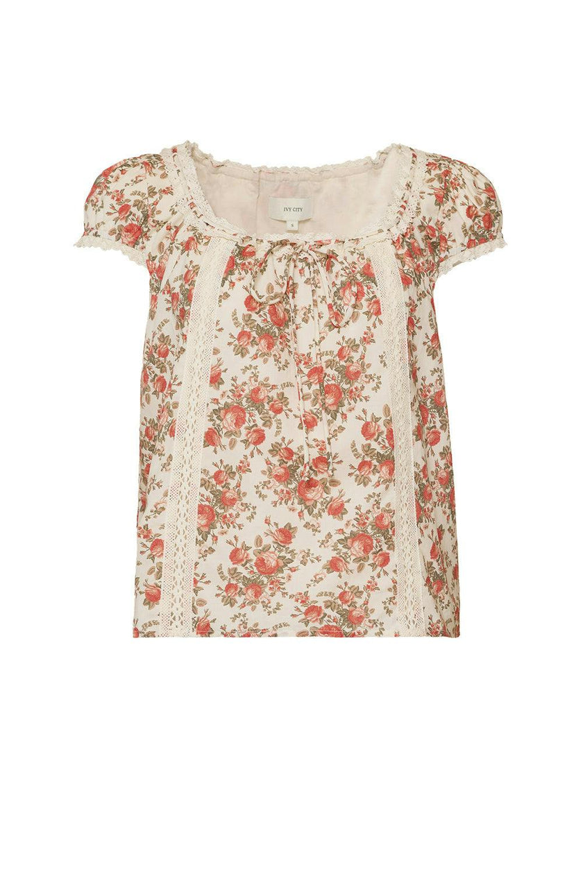 Palermo Top in Ivory Heritage Rose