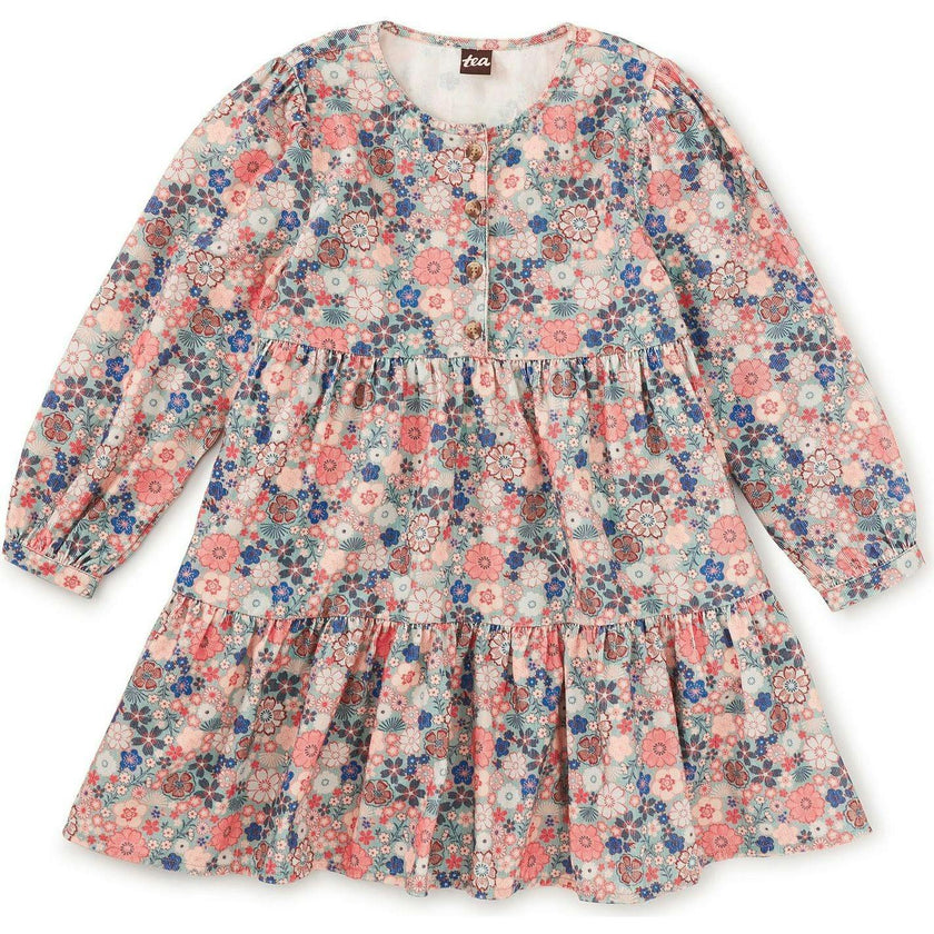 Corduroy Henley Shirtdress, Natural