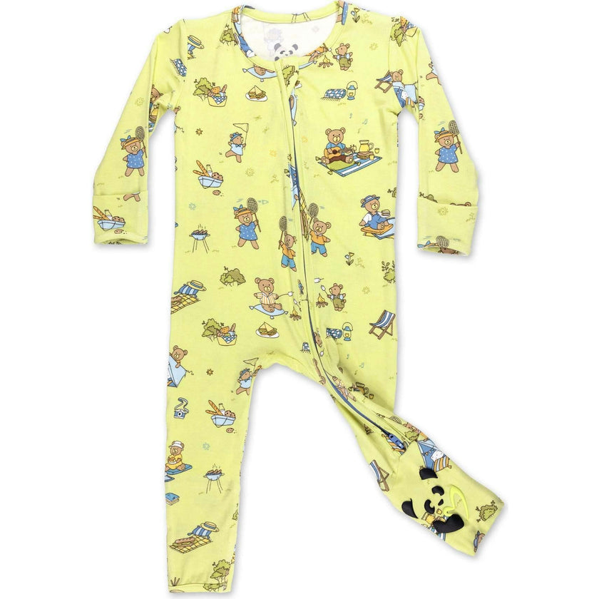 Teddy Picnic Bamboo Convertible Footie