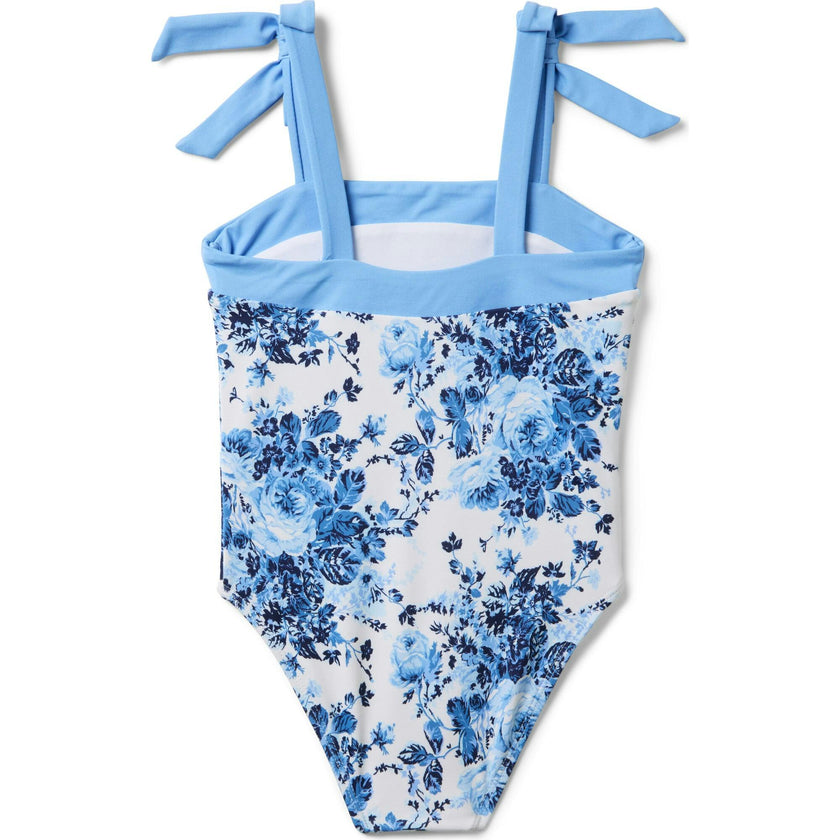 Recycled Floral Bow Swimsuit
