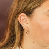 Leopard Chunky Huggie Hoop Earrings