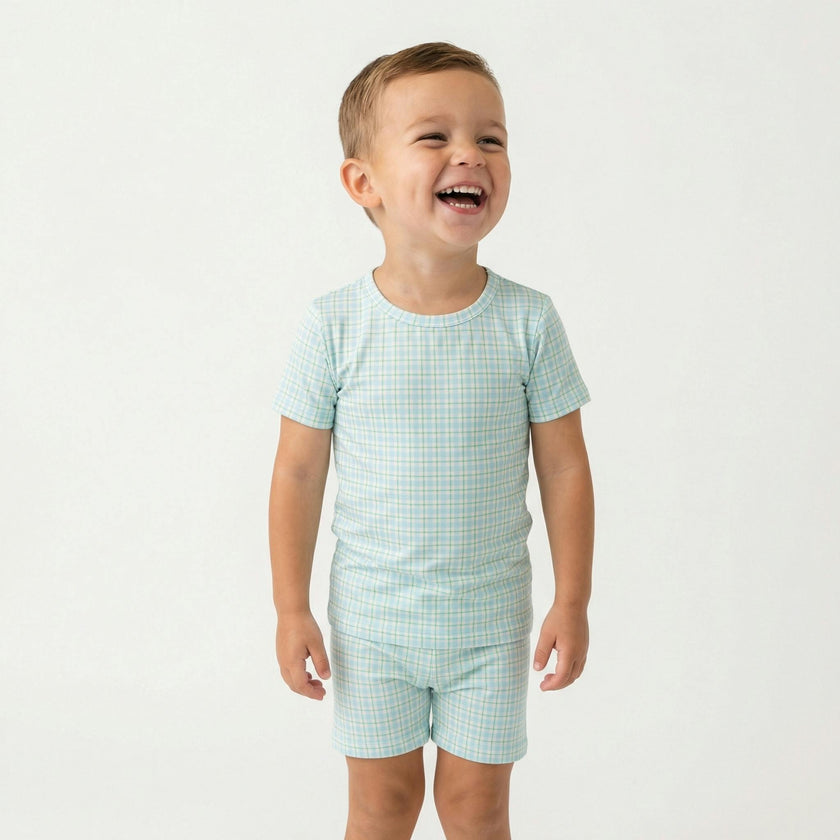 Bluegrass Picnic Short Sleeve & Shorts Bamboo Toddler Pajama Set