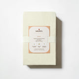 All-Stages Midi Crib Sheet in GOTS Certified Organic Brushed Cotton in Ivory