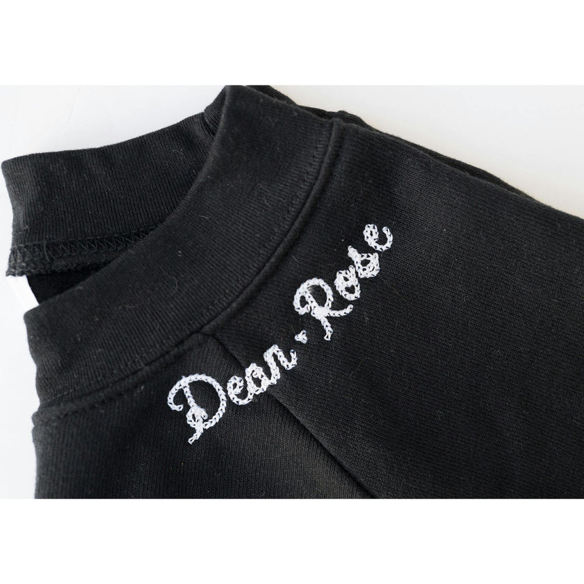 Custom Embroidered Women's Sweatshirt with Neckline Embroidery
