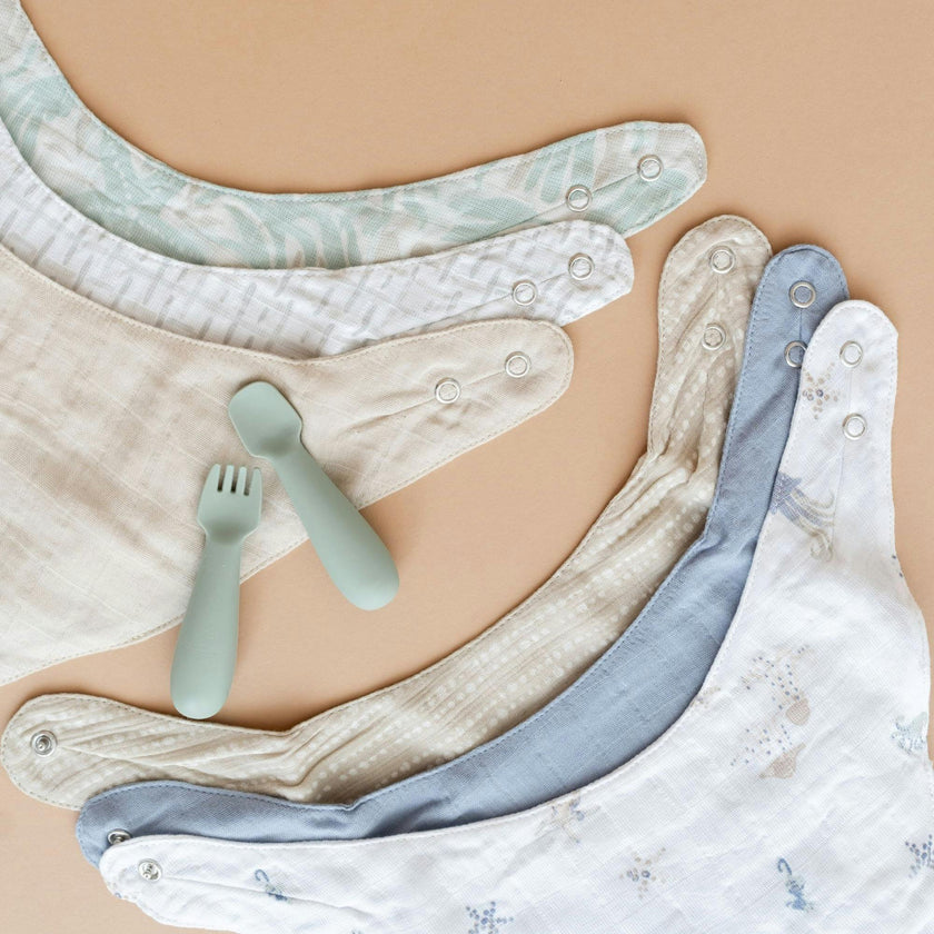 Cove Beach Life Cotton Bandana Baby Bib (3 Pack)