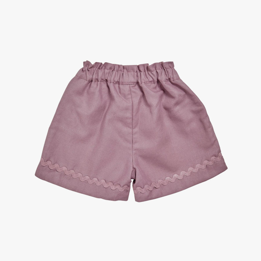 Freesia Short Purple Twill