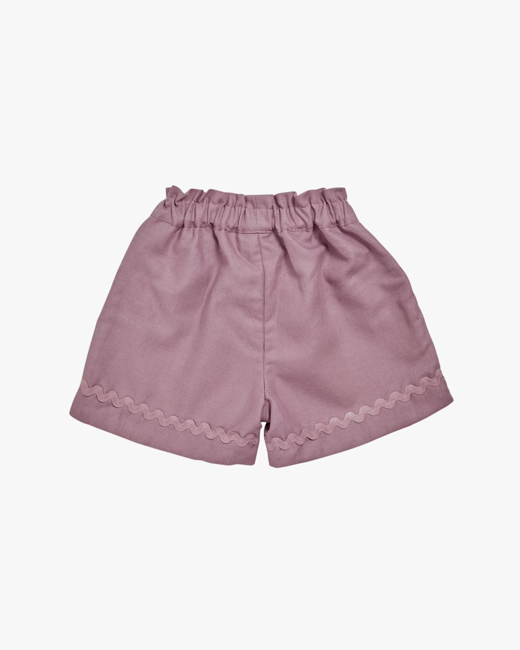 Freesia Short Purple Twill