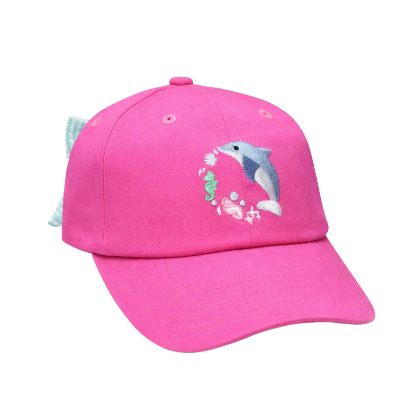 Dolphin Daydream Bow Baseball Hat