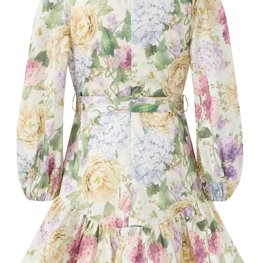 Seraphina Sleeve Cotton Mini Dress