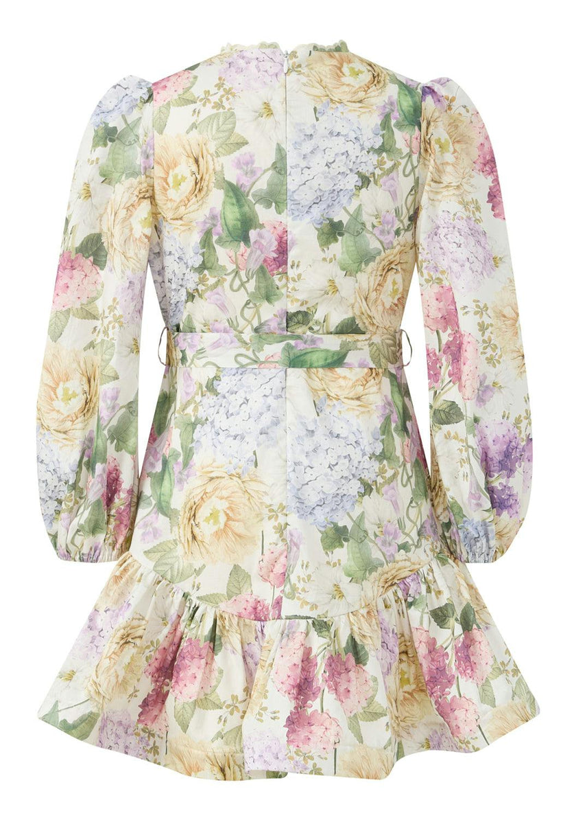 Seraphina Sleeve Cotton Mini Dress