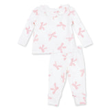 Pretty Bows - Long Sleeve Ruffle Top and Pant