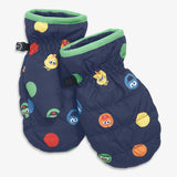 Kids Sesame Street friends puffer mittens