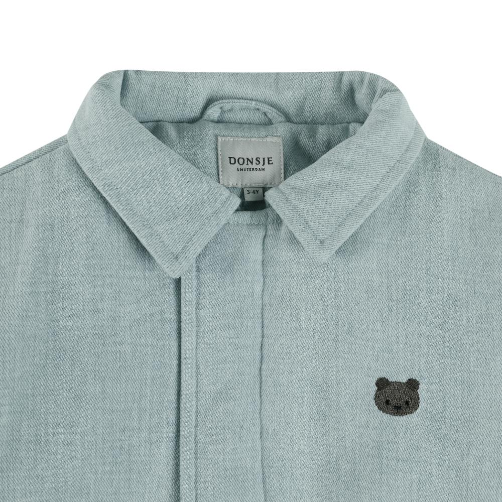 Zemmie Denim Jacket | Bear | Ice Blue