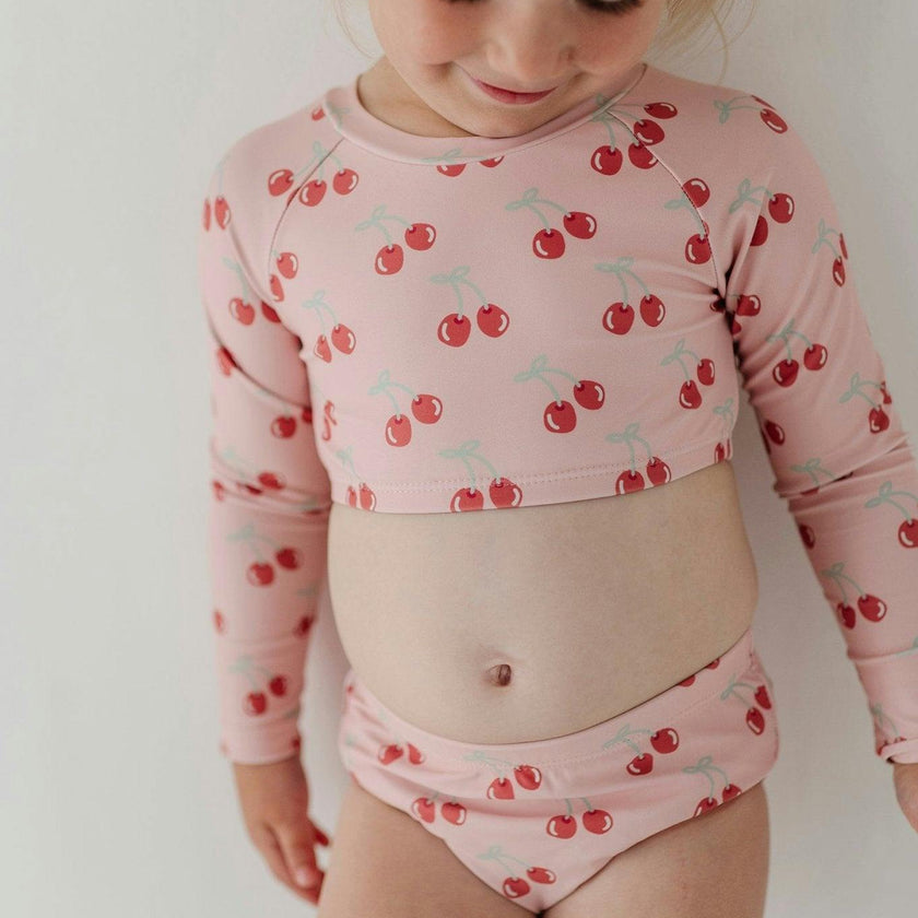 Girl's Crop Two-Piece Swimsuit