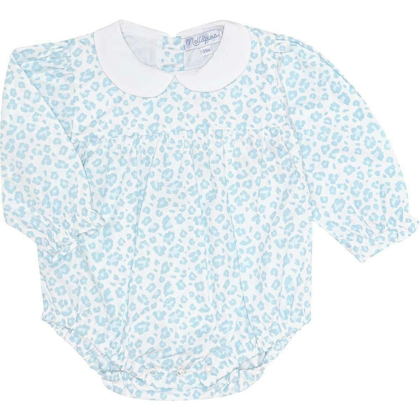 Blue Cheetah Print LS Bubble