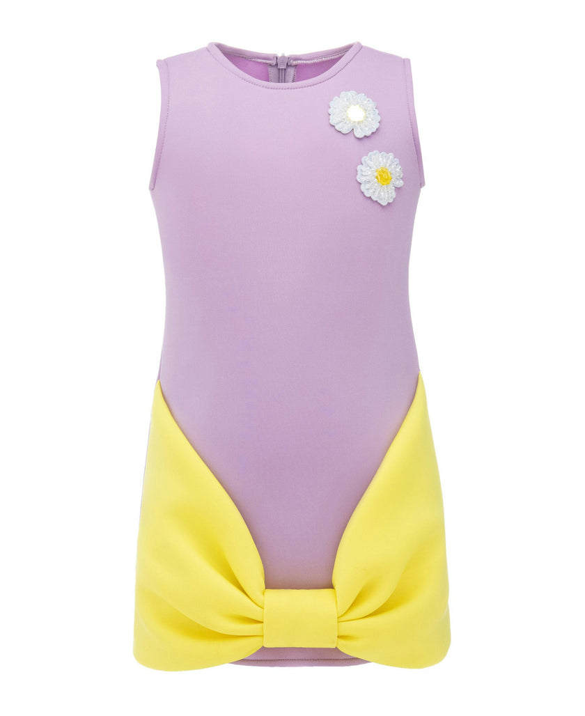 Lilac Fiona Sleeveless Bow Dress