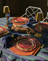 The Rider Duo Hors d'Oeuvres Plate Set - Cherry Wood