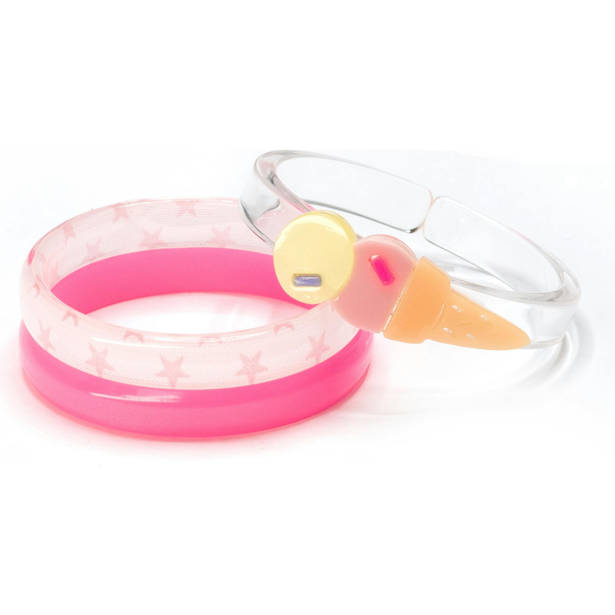 Ice Cream Double Scoop Pink Yellow Bangles