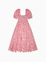 Nicky Hilton x La Coqueta Pink Toile de Jouy London Women Long Dress