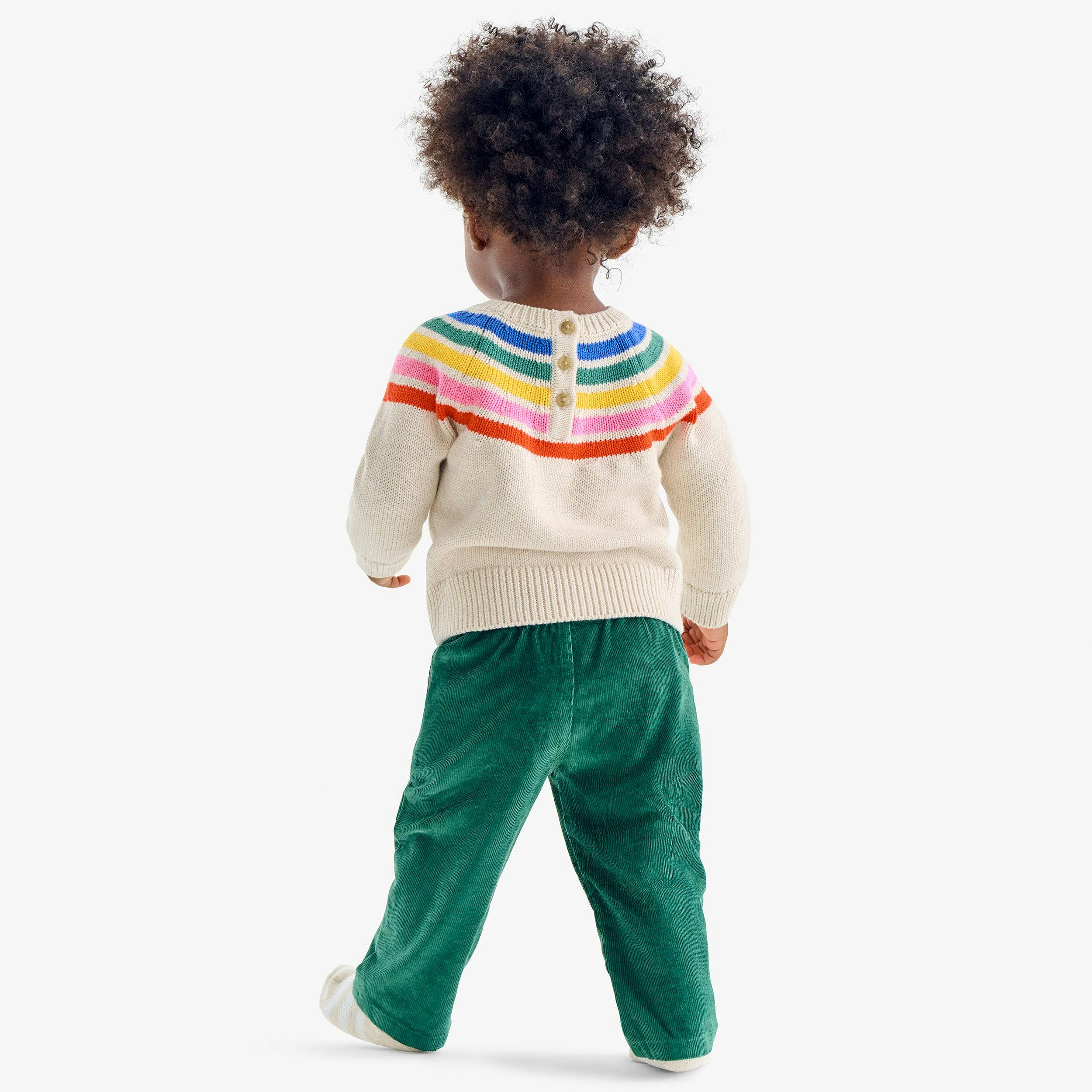 Baby stretch corduroy drawstring pant