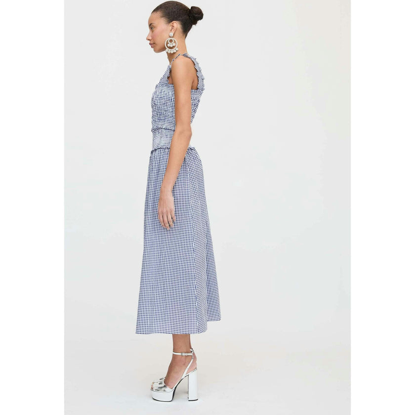 The Azalea Nap Top - Navy Gingham