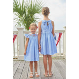 Smocked Bishop Dress - Flags