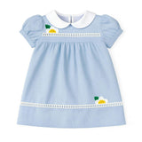 Pincord Dress With Flowers