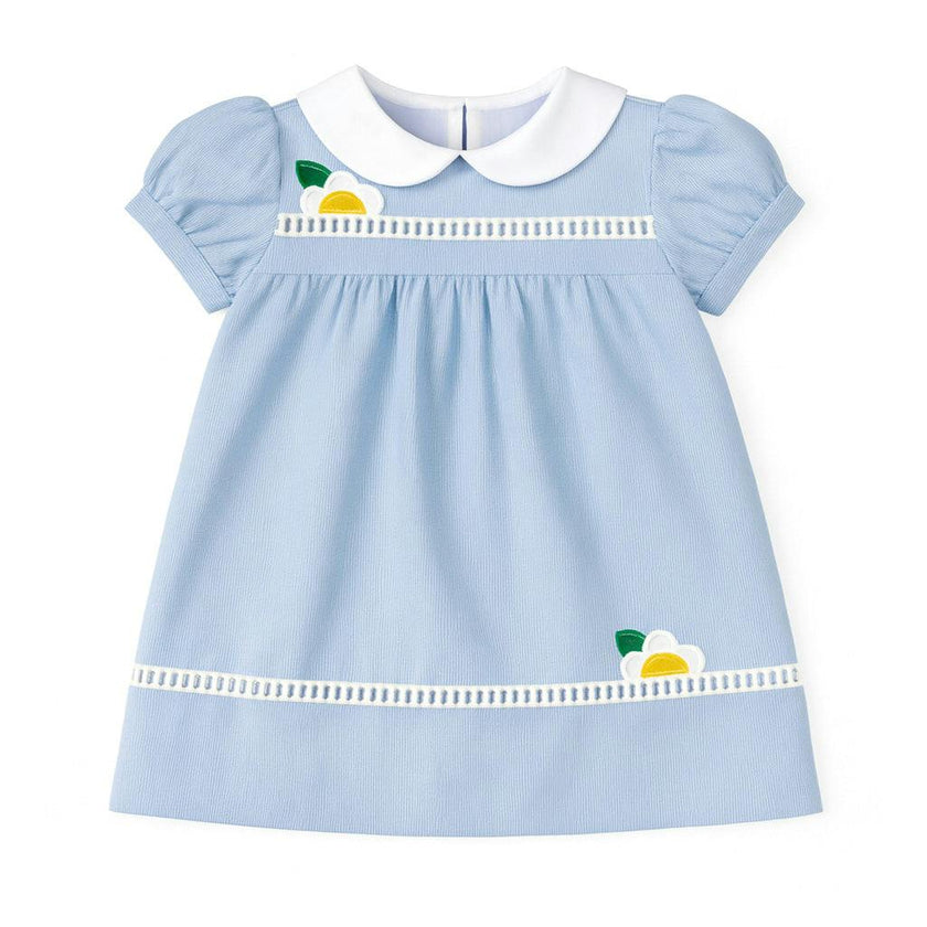 Pincord Dress With Flowers