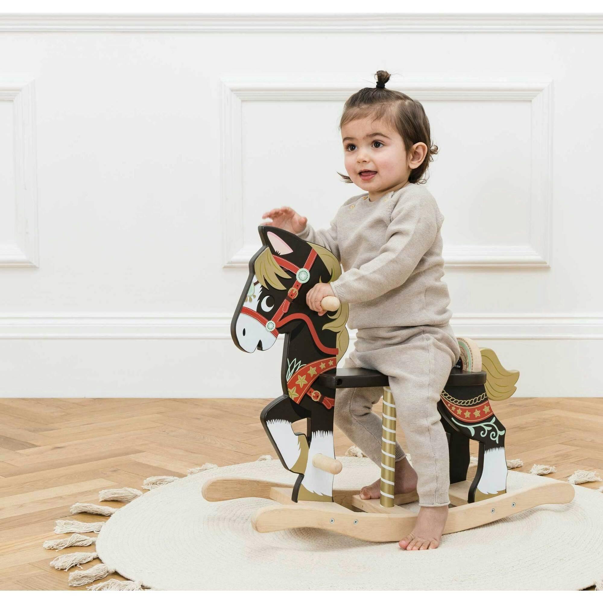 Classic Wooden Rocking Horse