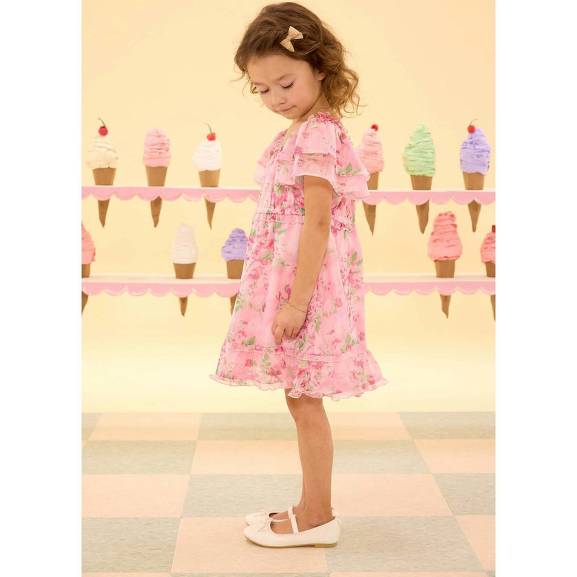 Mini Juliana Dress in Rose Trance