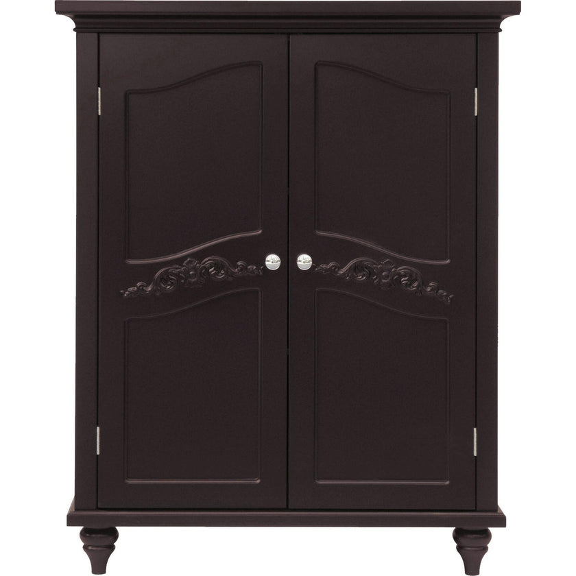 Versailles Wooden Floor Cabinet with 2 Shelves