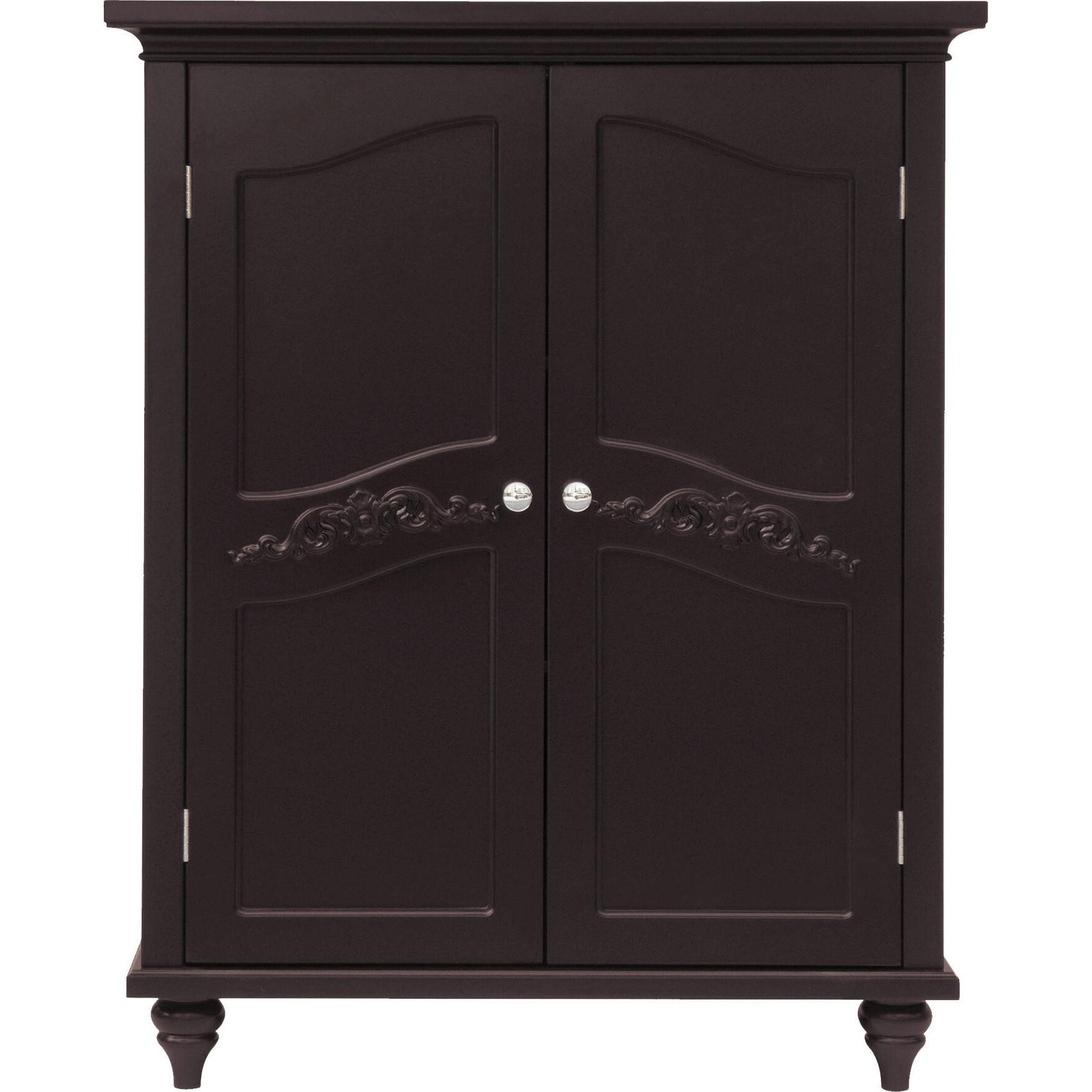 Versailles Wooden Floor Cabinet with 2 Shelves