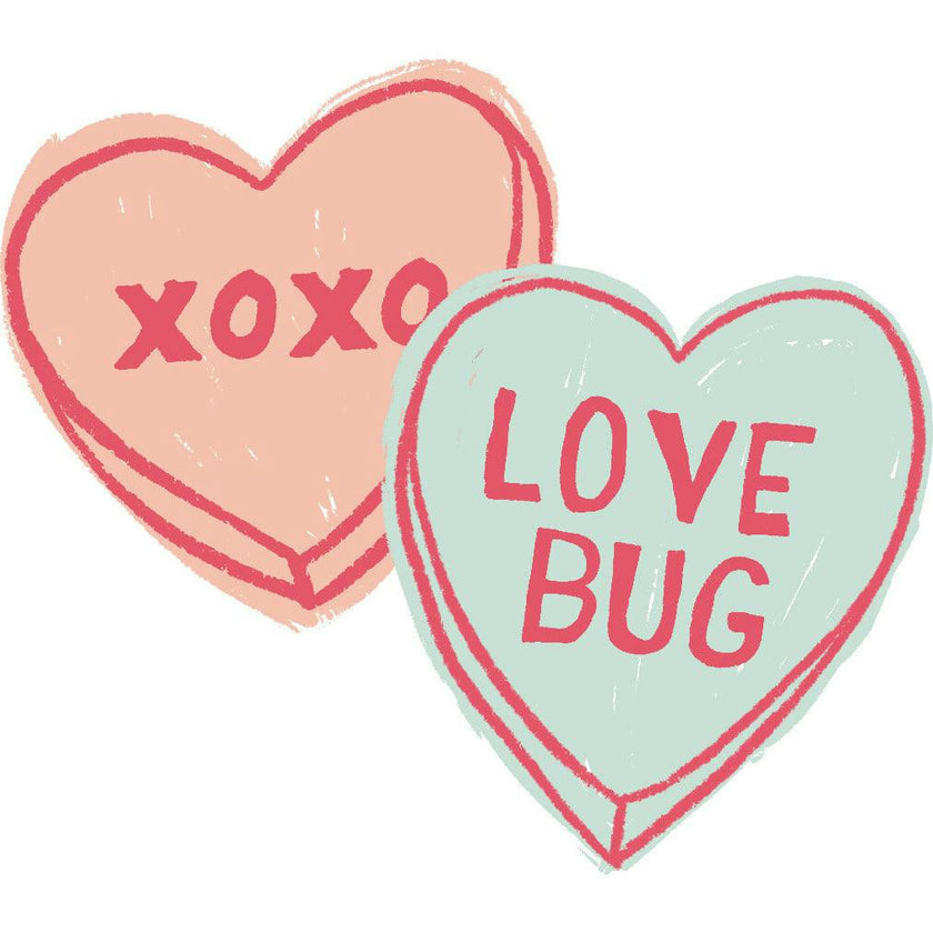 graphic tee | candy hearts