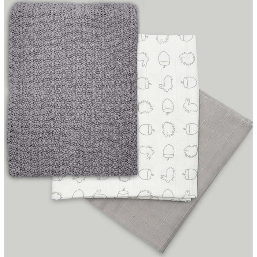 Zachary Comforter with Swaddles and Blanket Baby Gift