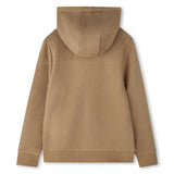 Beige Logo Hooded Sweatshirt