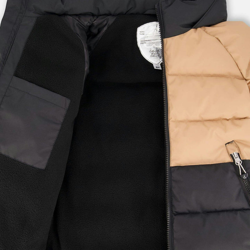 Colorblocked Puffy Winter Coat