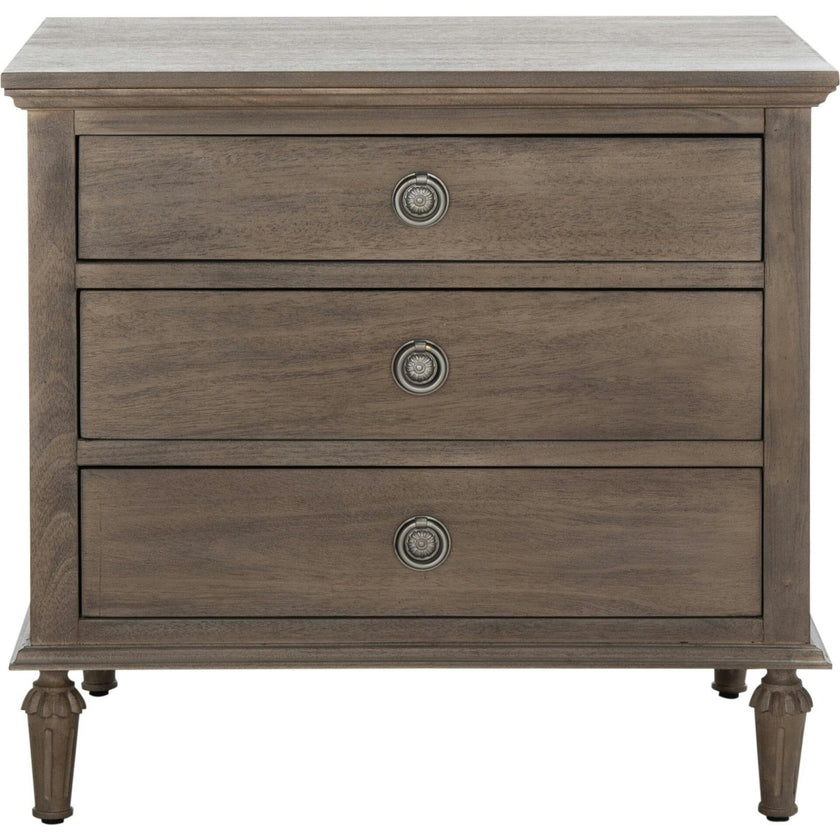 Lisabet 3 Drawer Nightstand