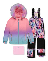 Two Piece Play Snowsuit Pink To Blue Gradient