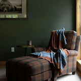 Cotton Sustainable Knit Throw Blanket | Lodge Stripe